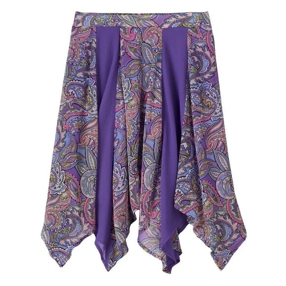 Disney D-signed Girl Meets World Paisley Sharkbite Skirt Purple - Picture 6 of 6